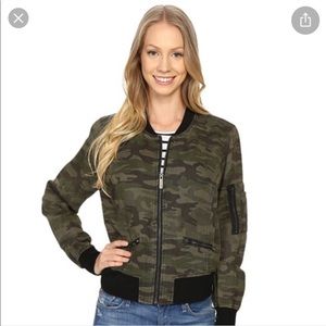 Sanctuary Green Camo Bomber Jacket
